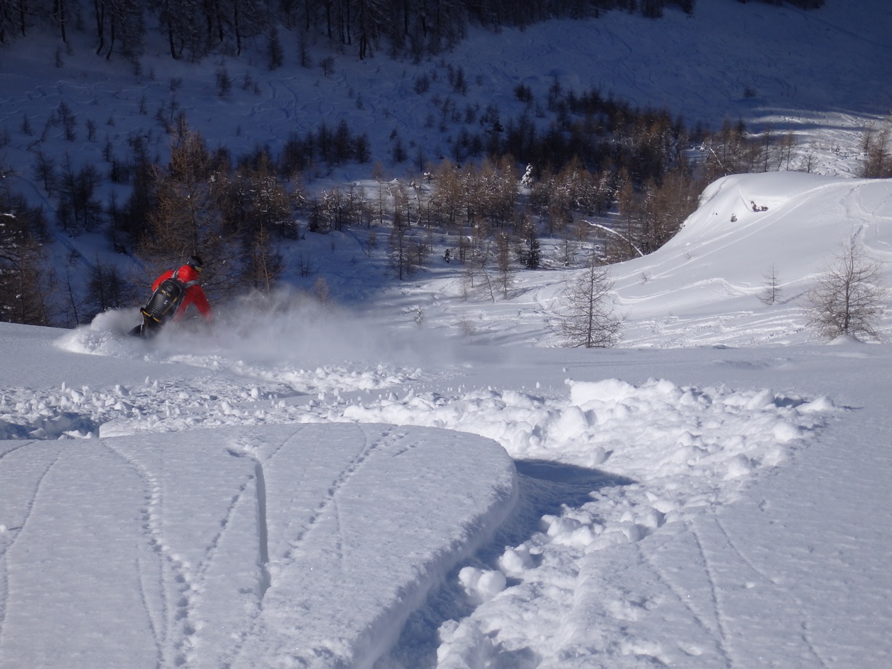 Powder pur in der Jenneweinrinne Powder pur in der Jenneweinrinne