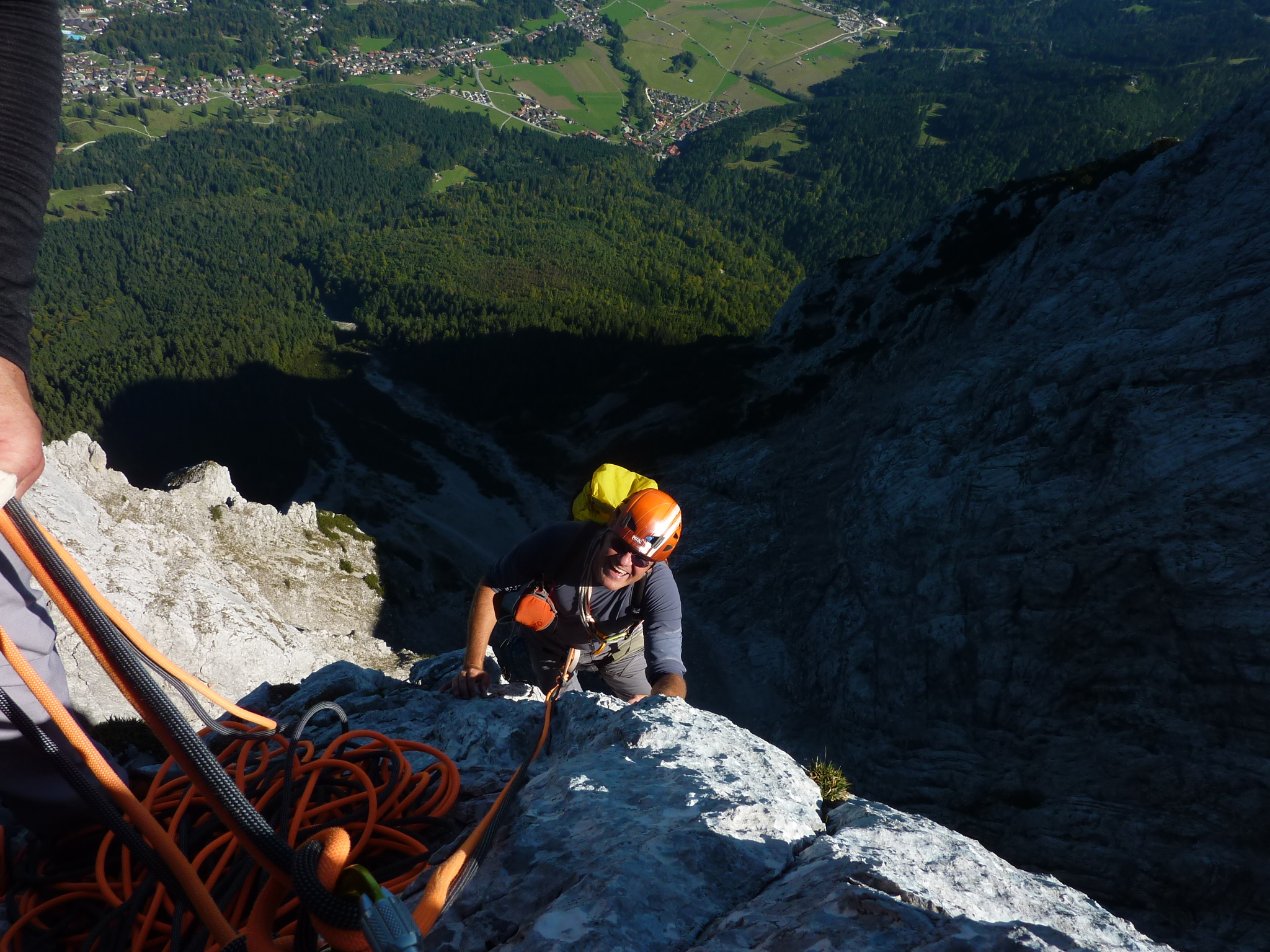 Tiefblick nach Grainau Tiefblick nach Grainau