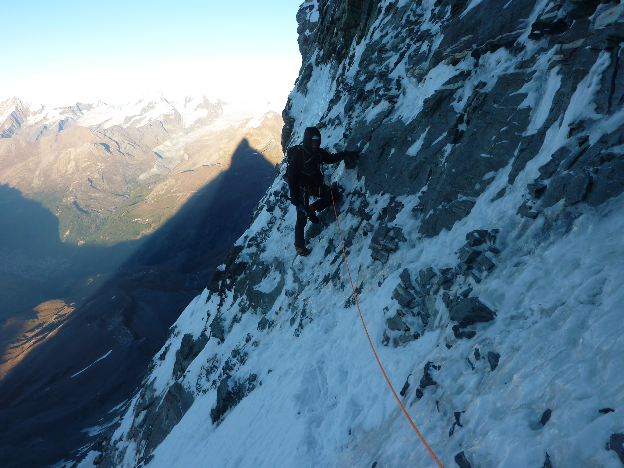 Scatchy Traverse am Ausstieg aus der "Naht" Scatchy Traverse am Ausstieg aus der "Naht"