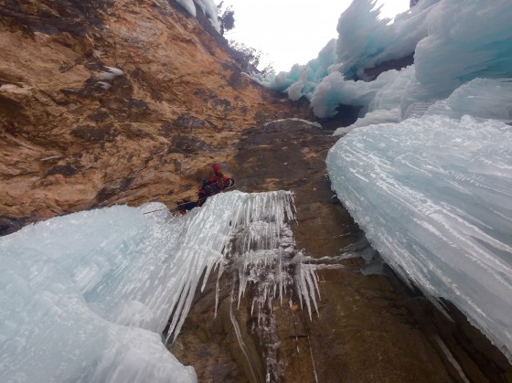 Peter in der zweiten SL - kurz vor der Dusche