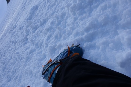 Mitten drin im Couloir Collidge