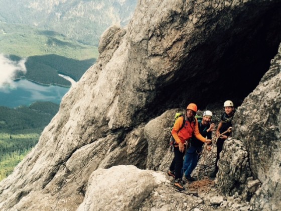 Kurz oberhalb der Schlüsselstelle